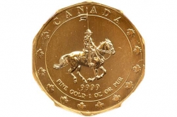 Золотая монета Канады "Всадник" 1997 год 31,1 грамм